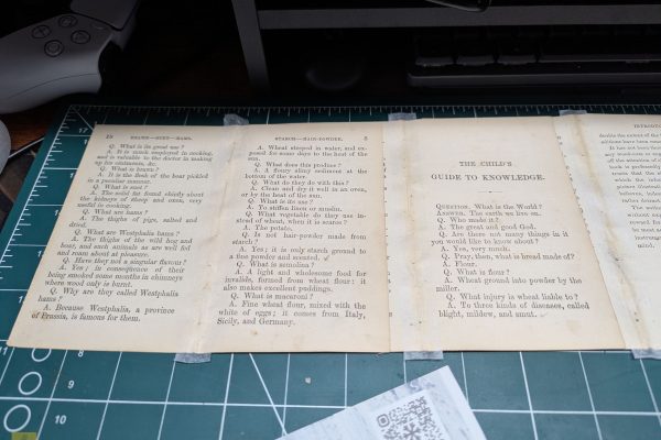 Letting the glue dry.