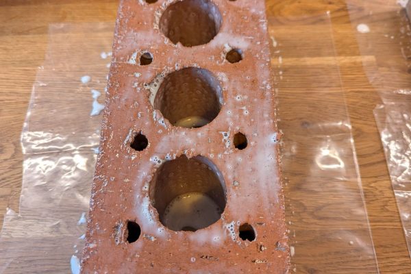 Covered brick.