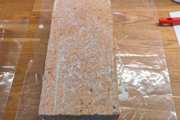 Covered brick.