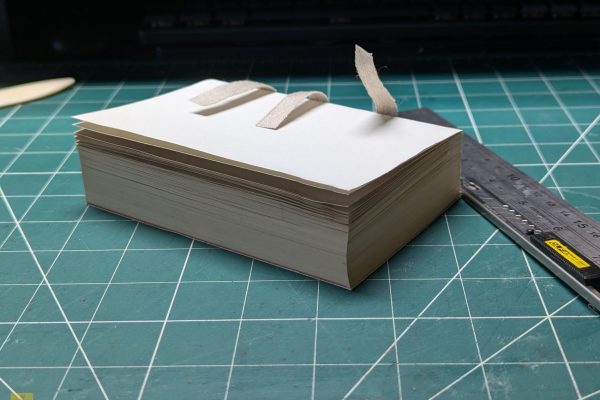 Straight edges, and a square text block.