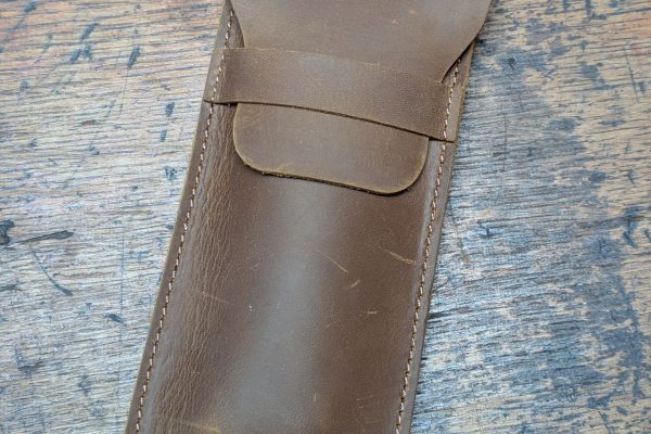 Leather pencil/pen case.