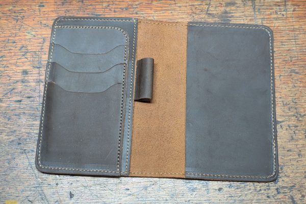 Leather journal cover.